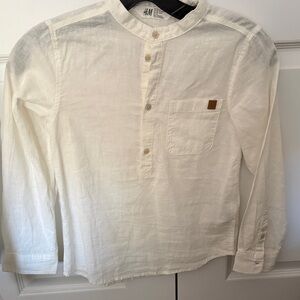 H&M Kids Cream Button Down Shirt